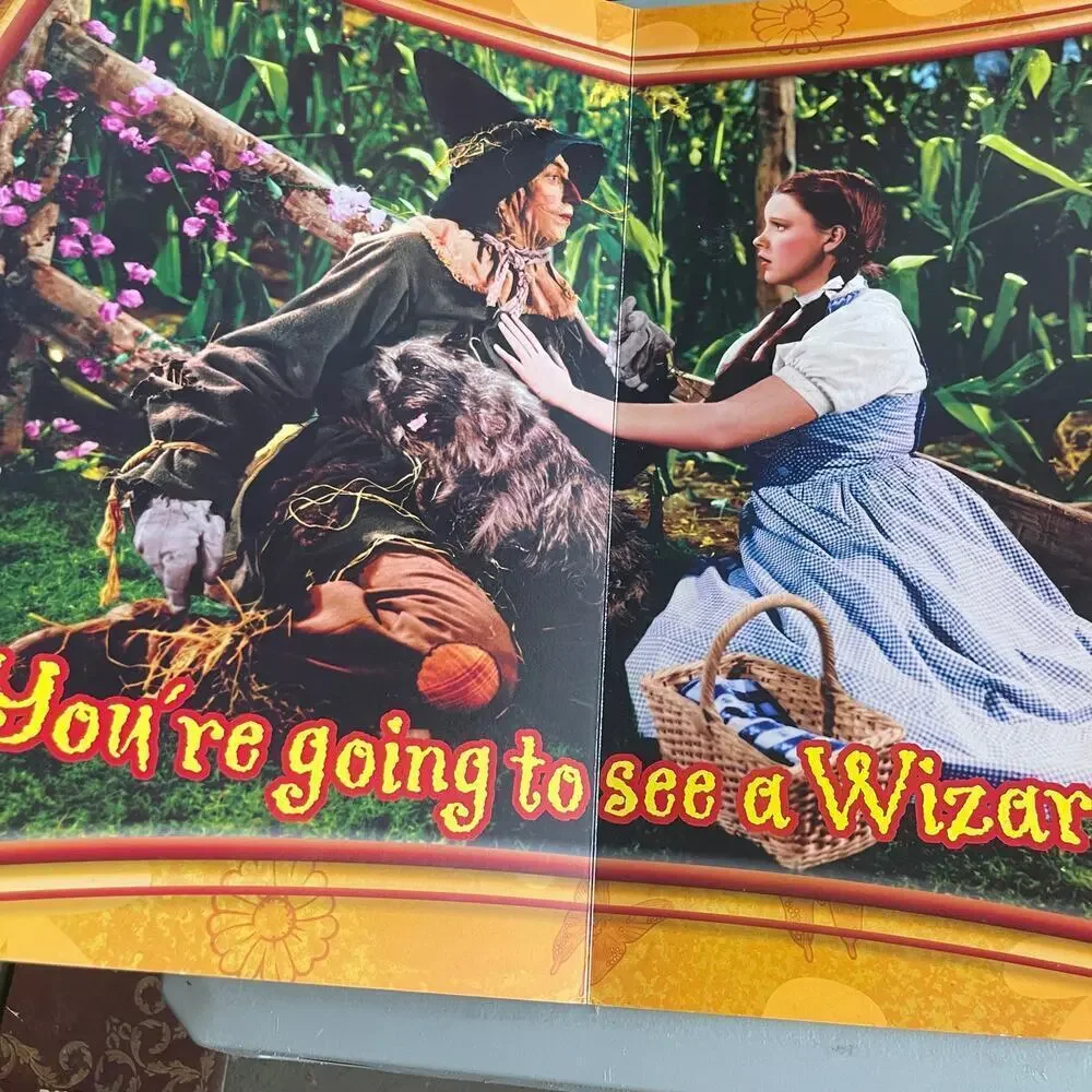 The Wizard Of Oz RARE Large Story Book by Warner Bros 